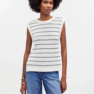 Madewell Puffed Sleeve Sweater Vest, size XL